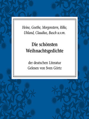 cover image of Die schönsten Weihnachtsgedichte der deutschen Literatur